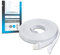 Litcessory Cable de Extensión para Philips Hue Lightstrip Plus (3m, 1 Unidad, Blanco - MICRO 6-PINES V4 / Solo Lightstrip)