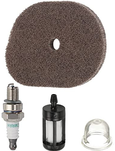 ZAMDOE Filtre À Air Bougie Filtre À Carburant Ampoule D'amorçage pour STIHL FS40 FS50 FS56 FS70 FC56 FC70 KM56 HT56C Tondeuse Débroussailleuse, Filtre À Air Repalces #4144 124 2800