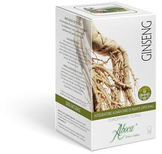 Aboca Ginseng - Concentrato Totale 50 Opercoli - Utile per le Sue Proprietà Tonico Adattogene