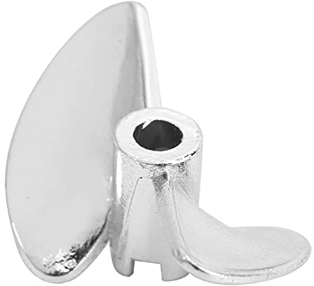 Ejoyous RC-Bootspropeller, 35mm RC Boot 2-Blatt Propeller Aluminiumlegierung RC-Boot-Zubehör für FeiLun FT016 FT007 FT012 FT009 FT011 FT010 FT016 (Silber S)