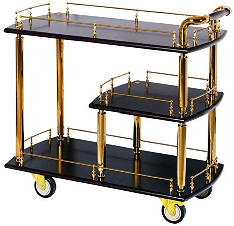 TEmkin Barwagen, Heim-Barwagen, Barschrank, Küche und Servierwagen, rollender Aufbewahrungswagen, Weinwagen mit Rollen, Servier-Barwagen