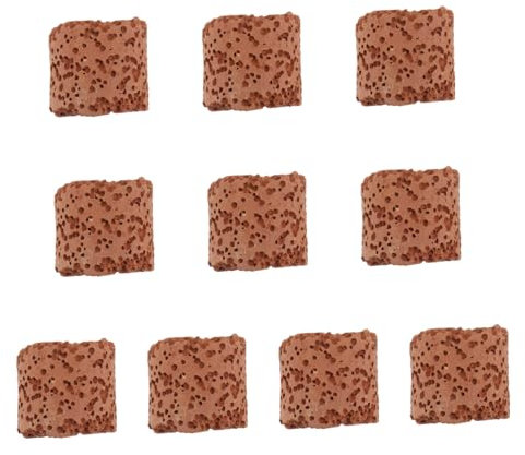 VILLFUL 10pcs Aquatic Plant Fixing Ring Pottery Gravity Ring Decor Holder for Fish Tank Aquarium