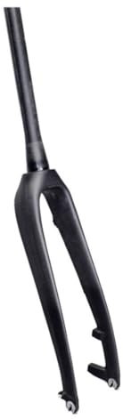 HIMALO Carbon Starre Gabel 700c Rennrad Gabel Scheibenbremse 1-1/2 Verjüngt Vorderradgabel Gewindelos QR 9 * 100mm