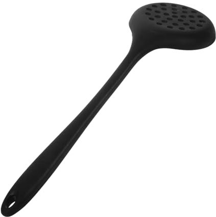 TOPBATHY 2pièces Spatule Silicone Antiadhésive Avec Cuillère Pour Égoutter Ustensile De Cuisine Pratique Silicone De Qualité Alimentaire Couleur Aléatoire