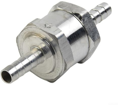 EpheyFIF Rückschlagventil mit Rückschlagventil, 6/8/10/12 mm, für Kraftstoff-, Luft- und Wasserschlauch, Einwege-Inline-Ventil, für Wasser, Öl, Benzin, Kraftstoffleitung (6 mm)