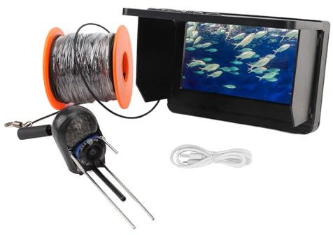 Unterwasser-Angelkamera, 4,5-Zoll-Bildschirm, Temperaturfühler, Farb-LCD-Display für Unterwasserfischen