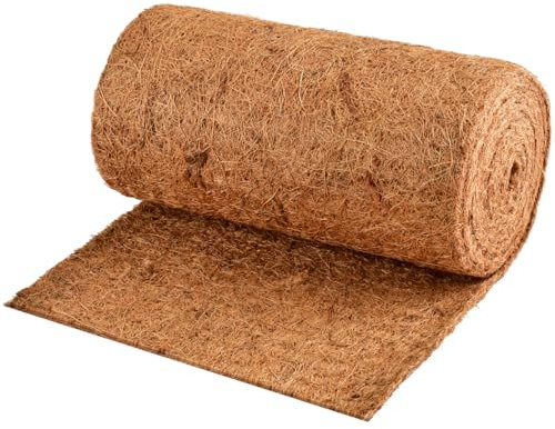BATINO Coco Liner Roll 3m x 0.3m/120 x 12, Coco Hanging Basket Liner Coconut Fibre Matting for Patio Containers Wall Troughs