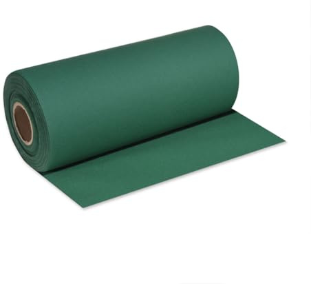 DeinPack 1 Rolle Airlaid Tischläufer dunkelgrün 40cm x24m HORECA perforiert | 1 Rolle, HORECA Qualität, Perforierung alle 120cm, Hochwertiger Einweg, Ideal für Dekorationen, Hochzeit & Partys