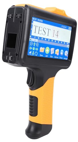 Handhållen Bläckstråleskrivare med 42 Ml Snabb Torkning Av Bläckpatron och 4,3 Tum Färg LCD-pekskärm, 2 Mm-13,7 Mm Bläckstråleskrivare för QR-kod Streckkod