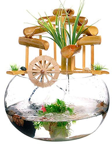 Fontana Di Bambù, Sculture D'Acqua, Statue, Decorazioni Per La Casa, Arti E Mestieri, Pompa Per Fontana Fatta A Mano Per Interni, Esterni, Giardino, Regali Di Nozze, Fontane E Cascate Da Tavolo Per In