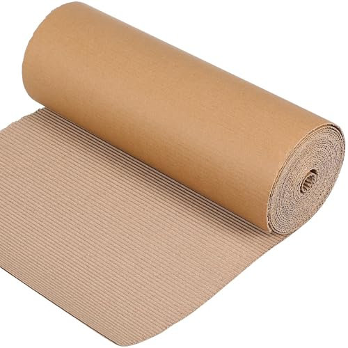 Papel Ondulado 12 rollos grandes de cartón corrugado for envolver papel, materiales de embalaje, cajas for manualidades DIY