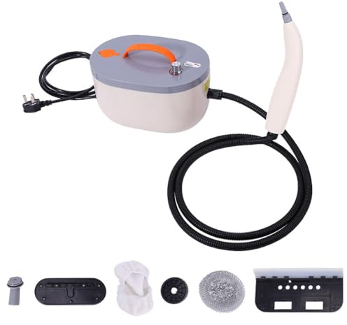 HGTRH Pulitore a Vapore Portatile, 1300ML Pulitore a Vapore per la Pulizia della Tappezzeria del Bagno delle Fughe e delle Piastrelle 1200W
