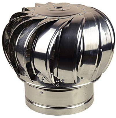 Cappuccio rotante per comignolo, Cappuccio girevole for camino in acciaio inossidabile for camini e prese d'aria di scarico da 600 mm (23,6 pollici)