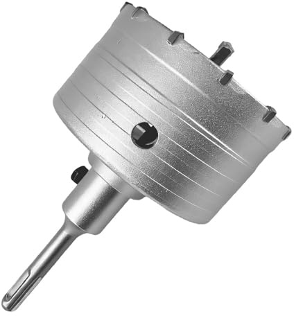 Punta Da Trapano Fresa a Tazza SDS PLUS Cemento Per Muro Mattoni Set 100MM | Carotatrice a Tazza per Calcestruzzo Condizionatori
