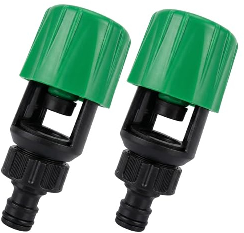 2-Piece Universal Tap Connector for Hose Pipe, Kitchen Tap Hose Connector, Mixer Tap Hose Connector with Tap Adapter, Fitting Set for Secure Connection to Standard Kitchen Taps
