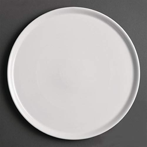 Royal Porcelain GT929 Pizza Plate, 315 mm (Pack of 12) | Commercial-grade dishware built for high-volume catering venues; chip-resistant vitrified glaze ensures lasting durability.