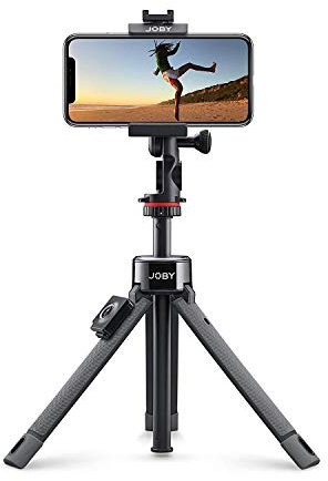 JOBY JB01534-BWW GripTight PRO Telepod, Tripod/Monopod/Selfie Stick with Ballhead, Phone and Action Cam Holder, Bluetooth Remote Control