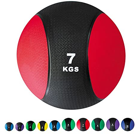 Core Power Medizinball Ball 7kg | Hochwertiger Weighted Ball für Fitness, Ganzkörpertraining und Rehabilitation | 1 bis 10 kg