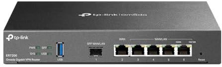 TP-Link TL-ER7206 Routeur connecté Gigabit Ethernet Noir