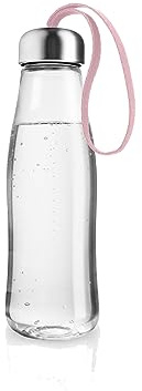 EVA SOLO | Glastrinkflasche 0,5l Rquartz | Frei von BPA, Phthalaten und Blei | Rose Quartz