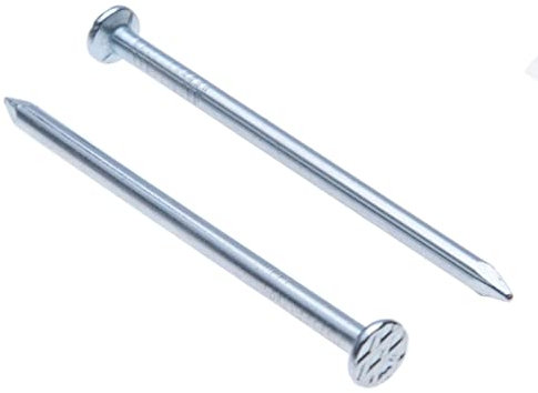 Chiodi per Legno con Testa Tonda Piatta (Quantità da 100) Chiodi Ferro Testa Piana Zinco Placcato Fai da te e Artigianato per Mobili Taglia: Lunghezza 70 mm Diametro del chiodo 3 mm