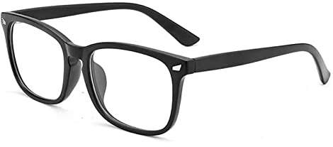 Jcerki Myopia glasses -2.50 Distance nearsighted glasses Black Frame Unisex Glasses