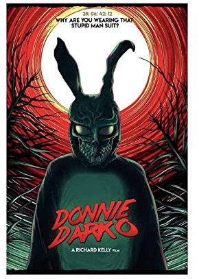 HDTS Filmposter Donnie Darko aus Leinwand, Schlafzimmer, Dekoration, Sport, Landschaft, Büro, Raumdekoration, Geschenkrahmen: 40 x 60 cm