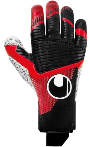 uhlsport Powerline Supergrip+ Reflex Fußball Torwarthandschuhe für Kinder und Herren, Torwart-Handschuhe, Fussball-Handschuhe mit Neuer Haftschaumformel und High-Grip-Elemente