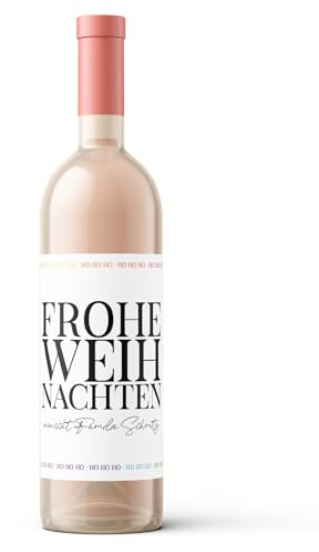 Frohe Weihnachten | Weinlabel | Personalisiertes Weihnachtsgeschenk | Flaschenetikett | Persönliches Weinetikett