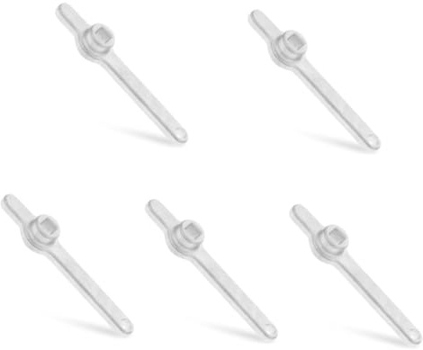 DOITOOL 5pcs Radiator Bleed Key Stainless Steel Handle for Easy Plumbers Tool for Radiator Maintenance and Ventilation