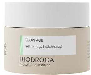 BIODROGA Bioscience Institute - SLOW AGE - 24H Pflege reichhaltig 50ml - Anti-Aging Feuchtigkeit, reduziert Linien & Fältchen, verleiht Energie - Mit Schwarzwald Complex für vitale Haut