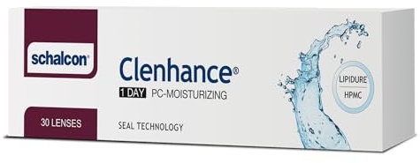 CLENHANCE, 30 Lenti A Contatto monouso Giornaliere per la correzione della miopia -1,50