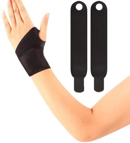 UEAVOID 2 pezzi Tutore Destro Sinistro Uomo e Donna, Supporto per il Polso, Polsiera Adatto Allenamento con i Pesi, Usato Alleviare Il Tunnel Carpale Tendinite Doloroso, Fitness, Bodybuilding
