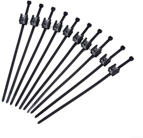 Schnelle und einfache Solar-Kabel-Clips, 10 Stück, schwarz, verhindert Hängenbleiben und Scheuern