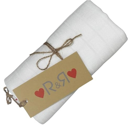 Generisch R&R Musselin Pucktuch Baby – Ökologische Stoffwindeln aus Bambus & Meeresalgen – Weiche, Antiallergische Babydecke musselin mit UV-Schutz (100x100 cm)