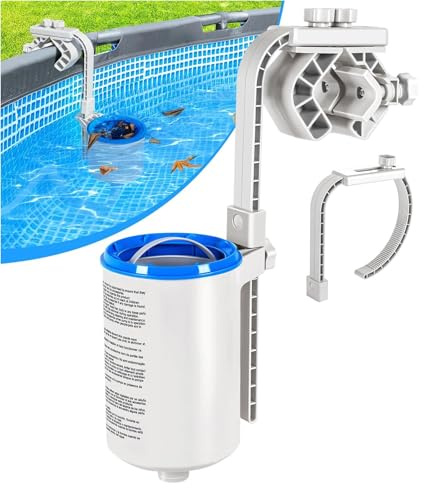 ZYHHDP Skimmer for Piscina Regolabile Ad Alta Resistenza con Calze for Skimmer - Rimuove Automaticamente Foglie E Detriti - Skimmer di Superficie Galleggiante for Piscine Fuori Terra