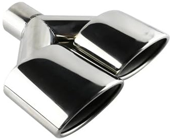 Auspuffblende Für W204 W211 Edelstahl-Autoauspuffblende 57 Mm Schnittstelle Dual Outlet Auspuffrohr Schalldämpfer Endrohr Auto-SchalldäMpfer(rechts)