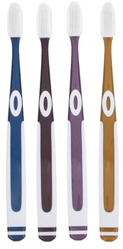 VERDANVERSE Testine Di Ricambio Per Spazzolini Da Denti in Silicone Morbido Nano, Set 4 Pezzi Per Adulti, Strumenti Per Pulizia Dentale Domestica e Portatile
