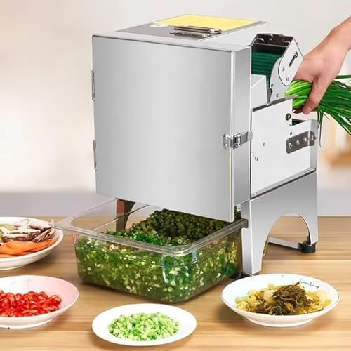 Tritatutto per verdure commerciale, spessore regolabile, produzione ad alta velocità per uso domestico e commerciale