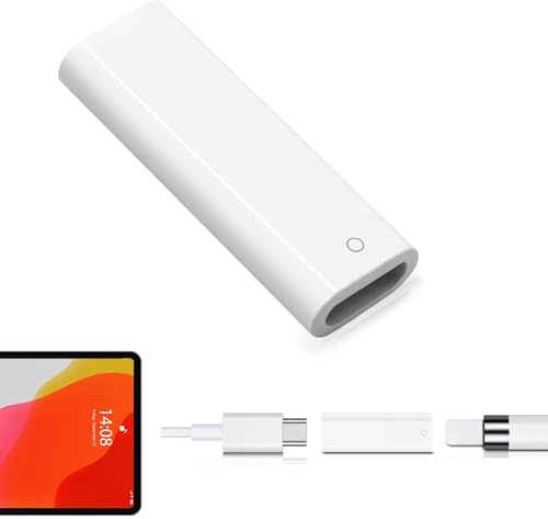 Suoxiom Adaptador USB-C para lápiz A-pple de 1ª generación – USB C hembra a L1ghtn1ng hembra adaptador para lápiz A-pple para i-pad tipo C cargador cable adaptador conector conector lápiz para i-Ph0ne