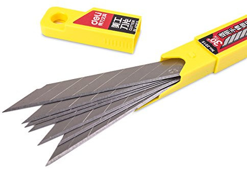 Deli SK5 30° 10 Lame 9 mm pour couteau de film / couteau à film / couteau à lame pour voiture