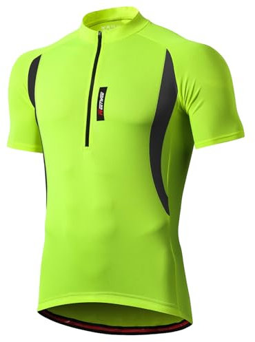 MEETWEE Herren Radtrikot Fahrradtrikot Kurzarm, Fahrradbekleidung Fahrrad Trikot T Shirt für Männer, Atmungsaktive Cycling Jersey Schnell Trocknen Radsport Bekleidung