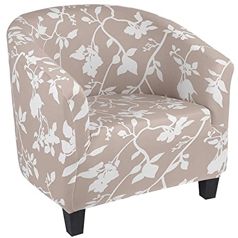 Cocktailsessel Hussen Sesselschoner Sesselüberwurf Sesselhusse Sesselbezug Jacquard Elastisch Stretch Tullsta Bezug für Cafe Stuhl Sessel (Color : #11, Size : 2PCS)