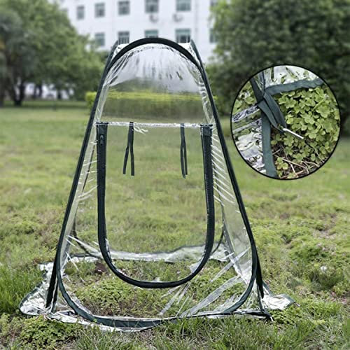 SYLJ Mini Carpa de Invernadero, Cubierta de Invernadero Emergente, Casa de Cultivo de PVC Pequeña, Jardin terraza Cultivo de Plantas, 70 x 70 x 80 cm