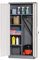 The WORKPLACE Depot Metal Storage Locker – High-Strength Steel, 4 Height Adjustable Shelves, Secure Lockable Doors, 1850x900x450mm – For Office & Workshop Storage (Grey)