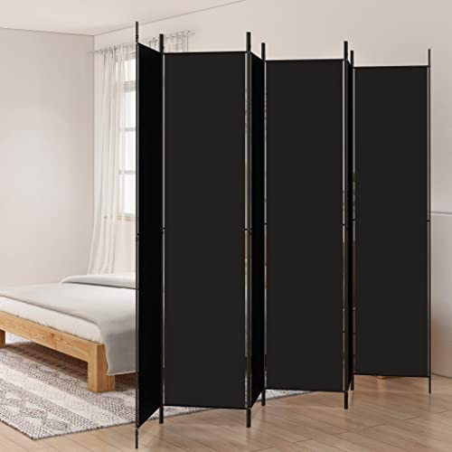 HOMIUSE 300x220 cm Raumteiler Paravent Trennwand Balkon Sichtschutz Raumteiler Innen Paravan Room Divider Paravent Outdoor Garten ZubehöR Terrassen-SichtschutzSchwarz