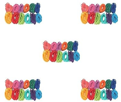 Paowsietiviity 5 set Weaving Loom Loops Potholder Loops for Adults Children DIY Crafts Supplies 12 Colors 192 Pieces, 12 Colors 192 Pieces