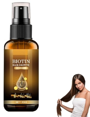 Spray de Croissance,Spray de Croissance des Cheveux À La Biotine,Sérum de Croissance des Cheveux Bio,Biotin Hair Regrowth Spray,Sérum Croissance Cheveux,pour Favorise la Pousse des Cheveux,30 ML