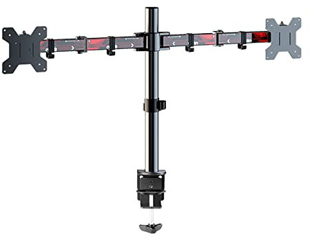 Universal TV-Ständer Monitorständer, Ergonomische Bildschirmständer mit einstellbarer Höhe, Neigung und Schwenkbarkeit, Monitorarm geeignet für einen 10 bis 27 Zoll Computerbildschirm, kann halten