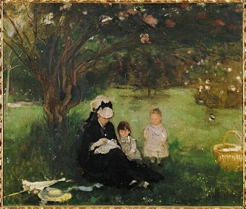 MHFFDYIV Bekannt Wand Kunst Bild Leinwanddruck Bilder Flieder in maurecourt von berthe Morisot Leinwand Wandbilder für Wanddekoration 60x90cm
